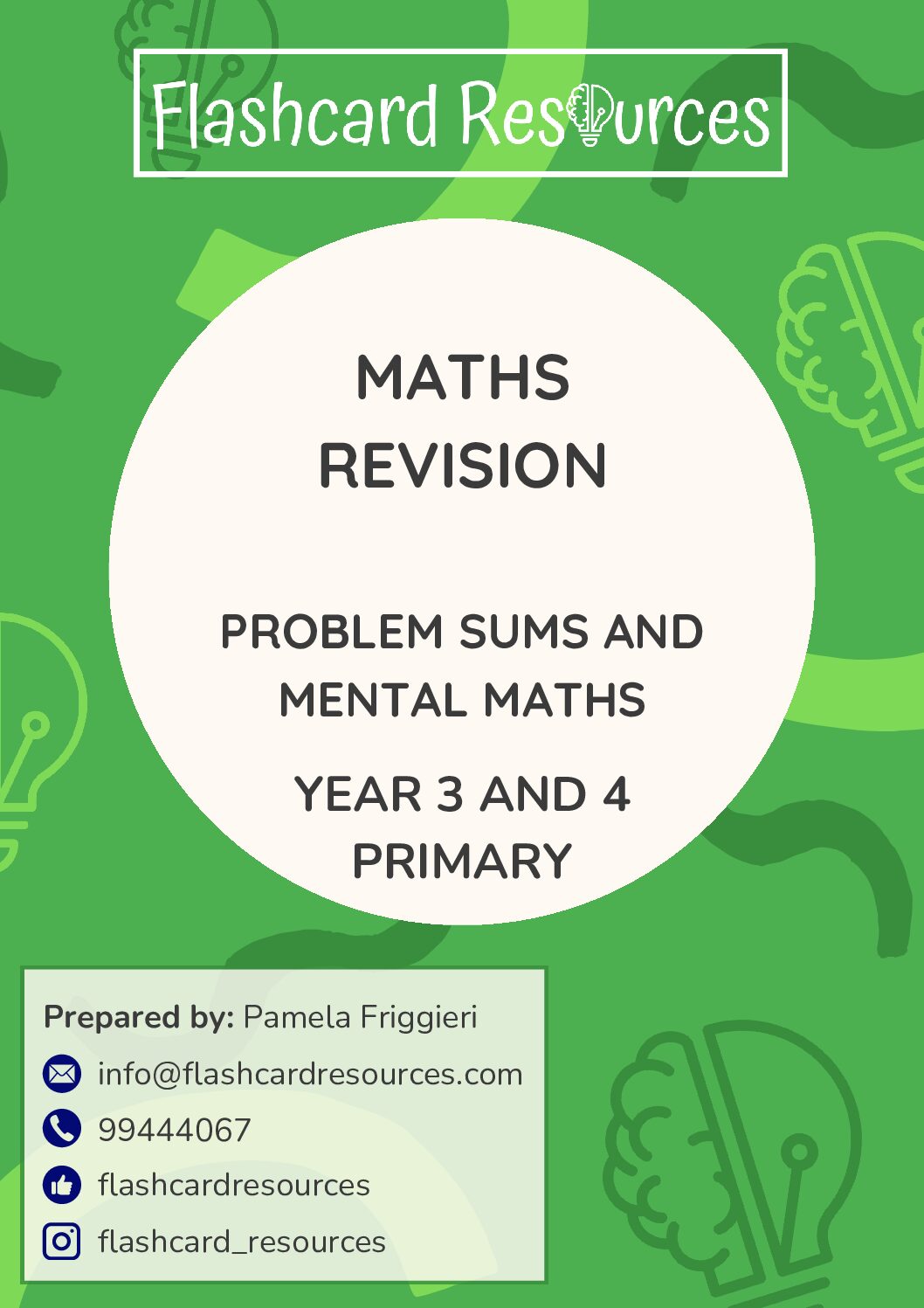 Maths Problem Sums and Mental Maths Year 3/4