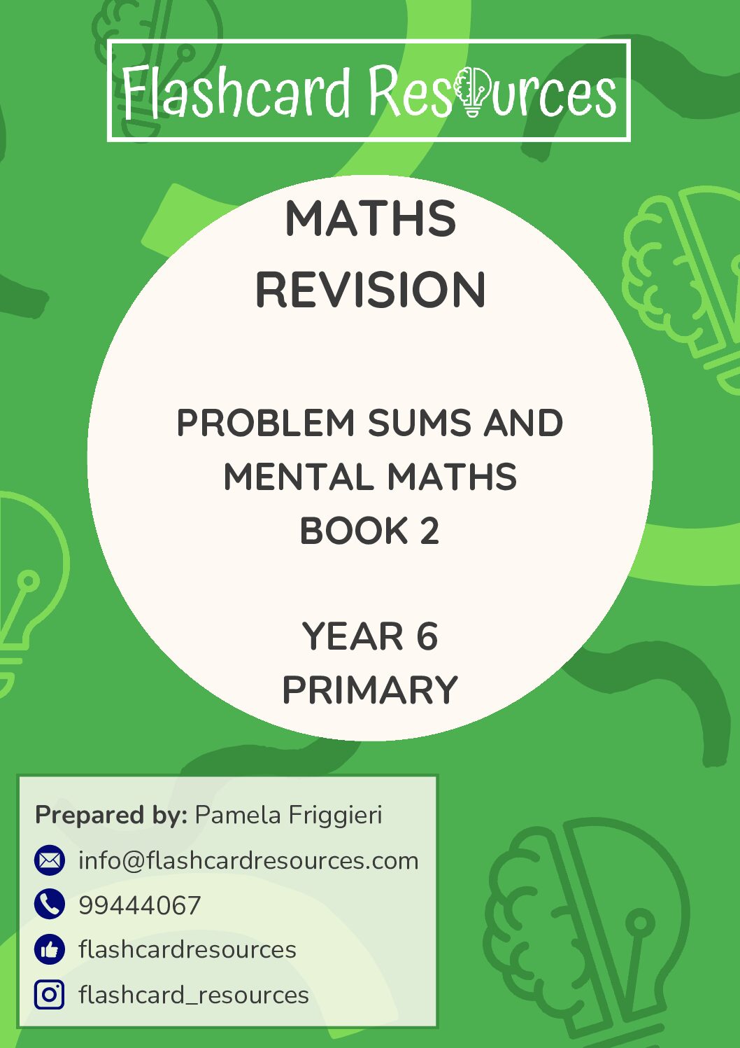 Maths Problem Sums and Mental Maths Book 2 Year 6