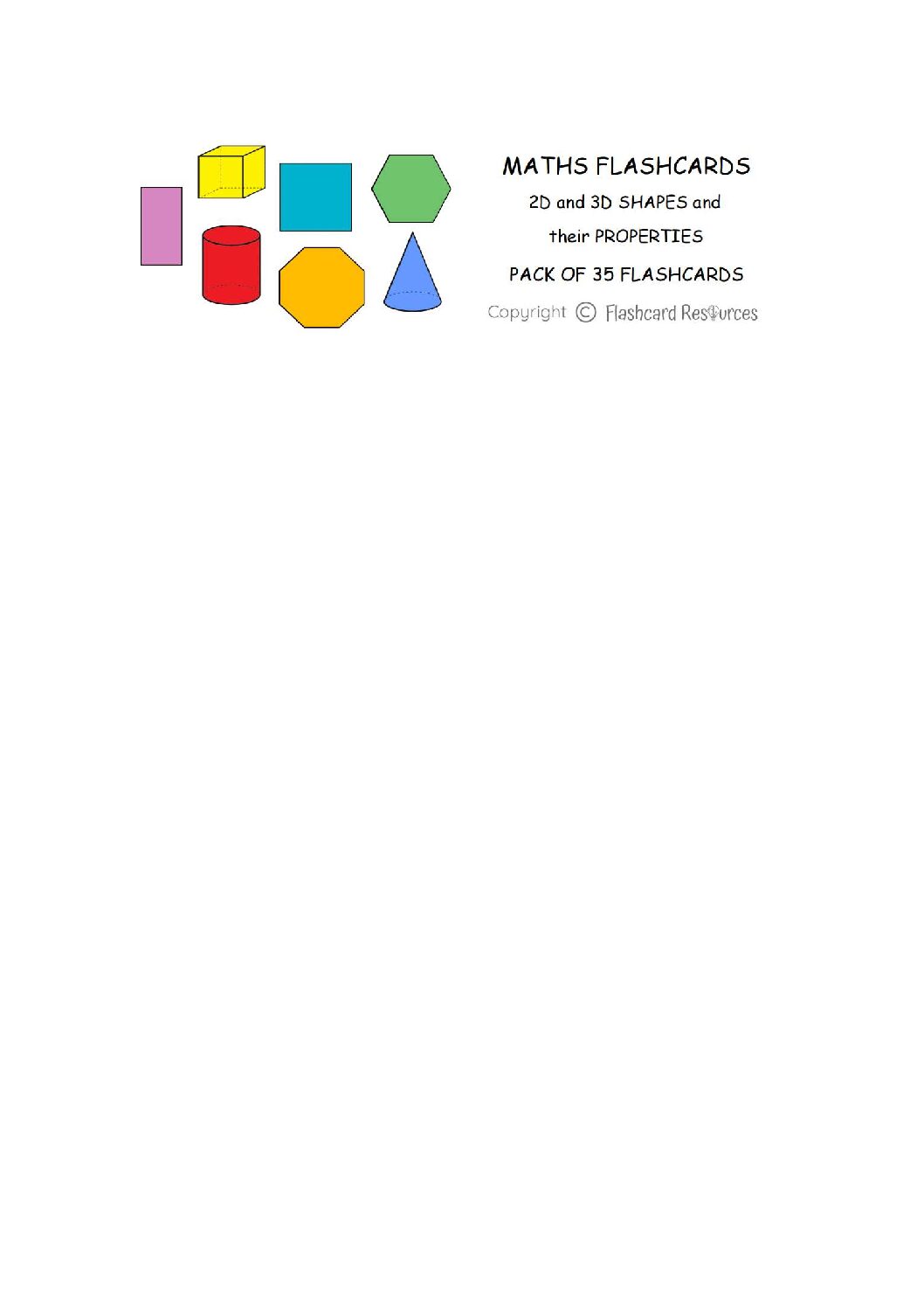 Maths - 2D and 3D Shapes and their Properties - Flashcards