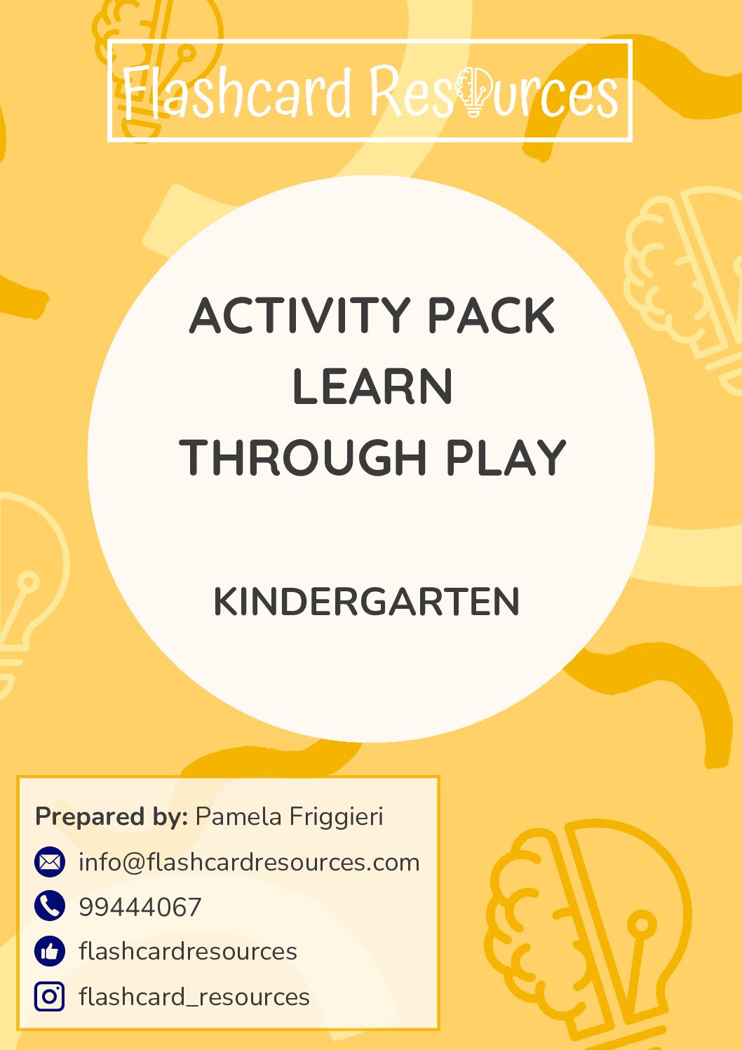 Activity Pack - Learn Through Play - Kindergarten