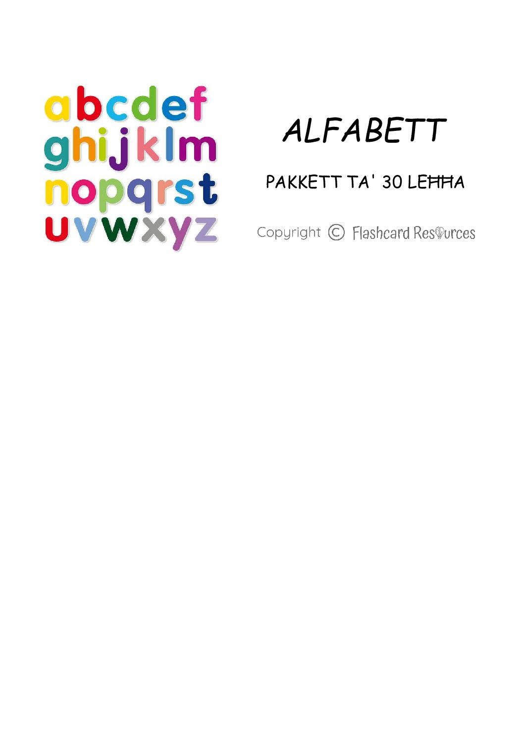 Alfabett - Leħħiet