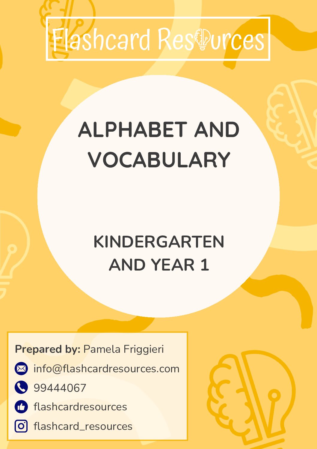 Alphabet and Vocabulary - Kindergarten/Year 1