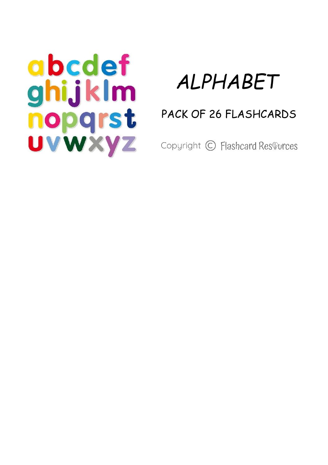 Alphabet - Flashcards