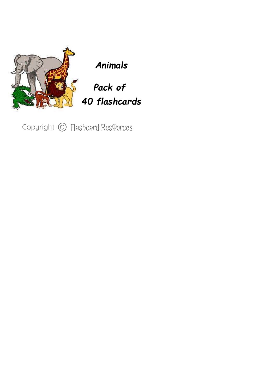 Animals - Flashcards