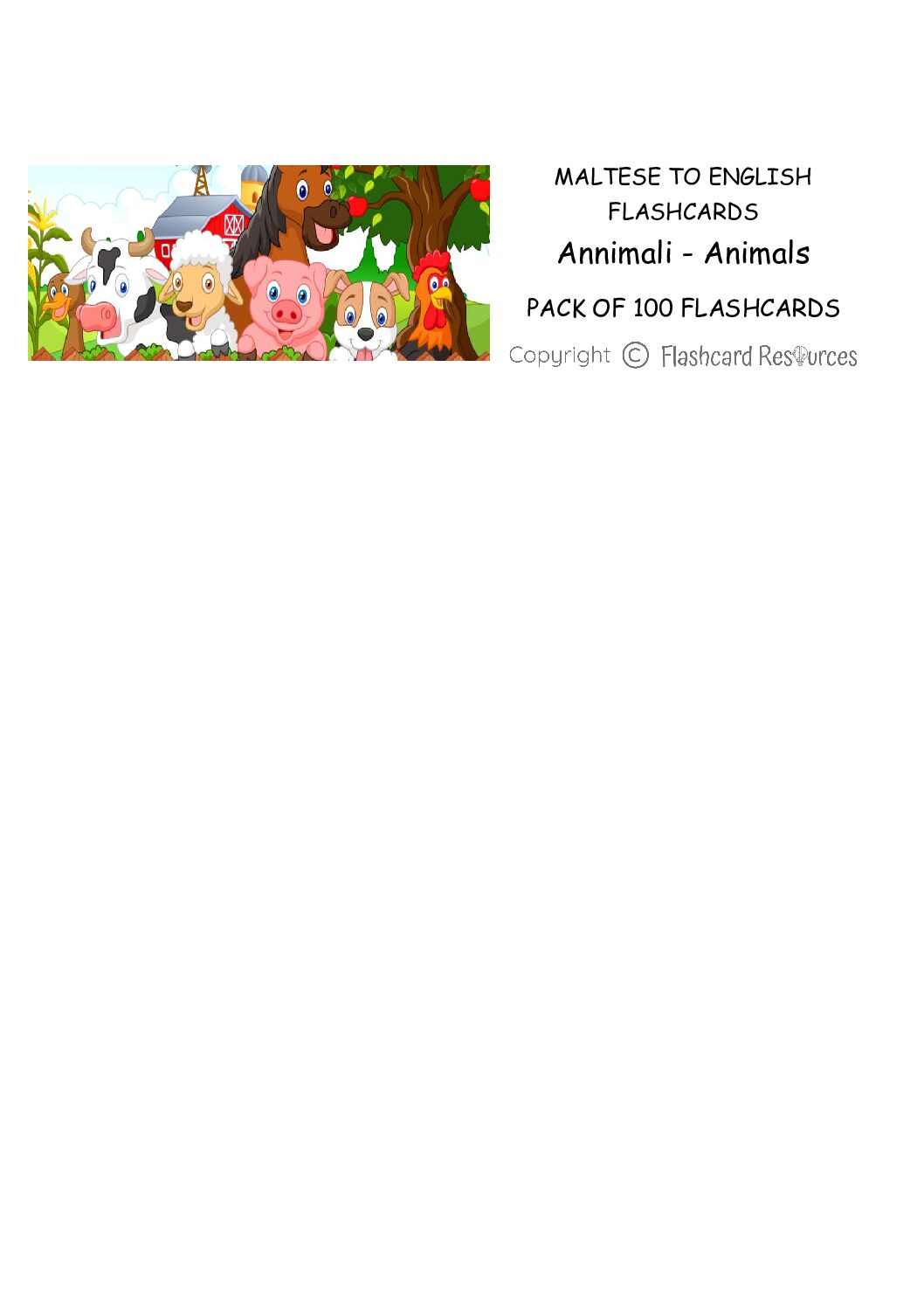 Maltese to English - Annimali-Animals - Flashcards