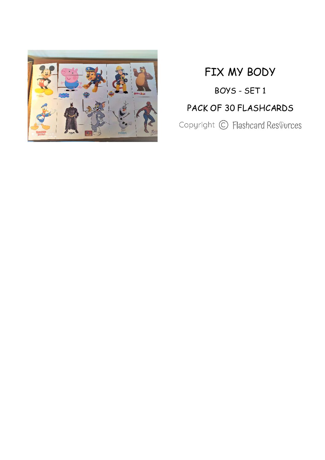 Fix My Body - Flashcards