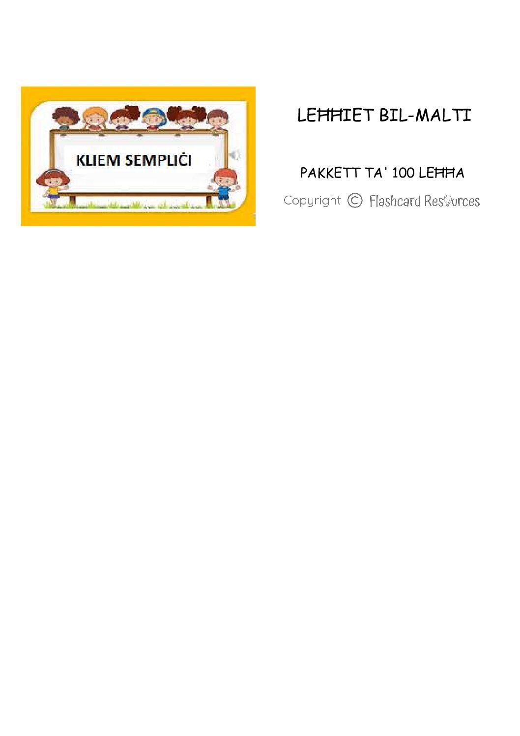 Malti - Kliem Sempliċi - Leħħiet