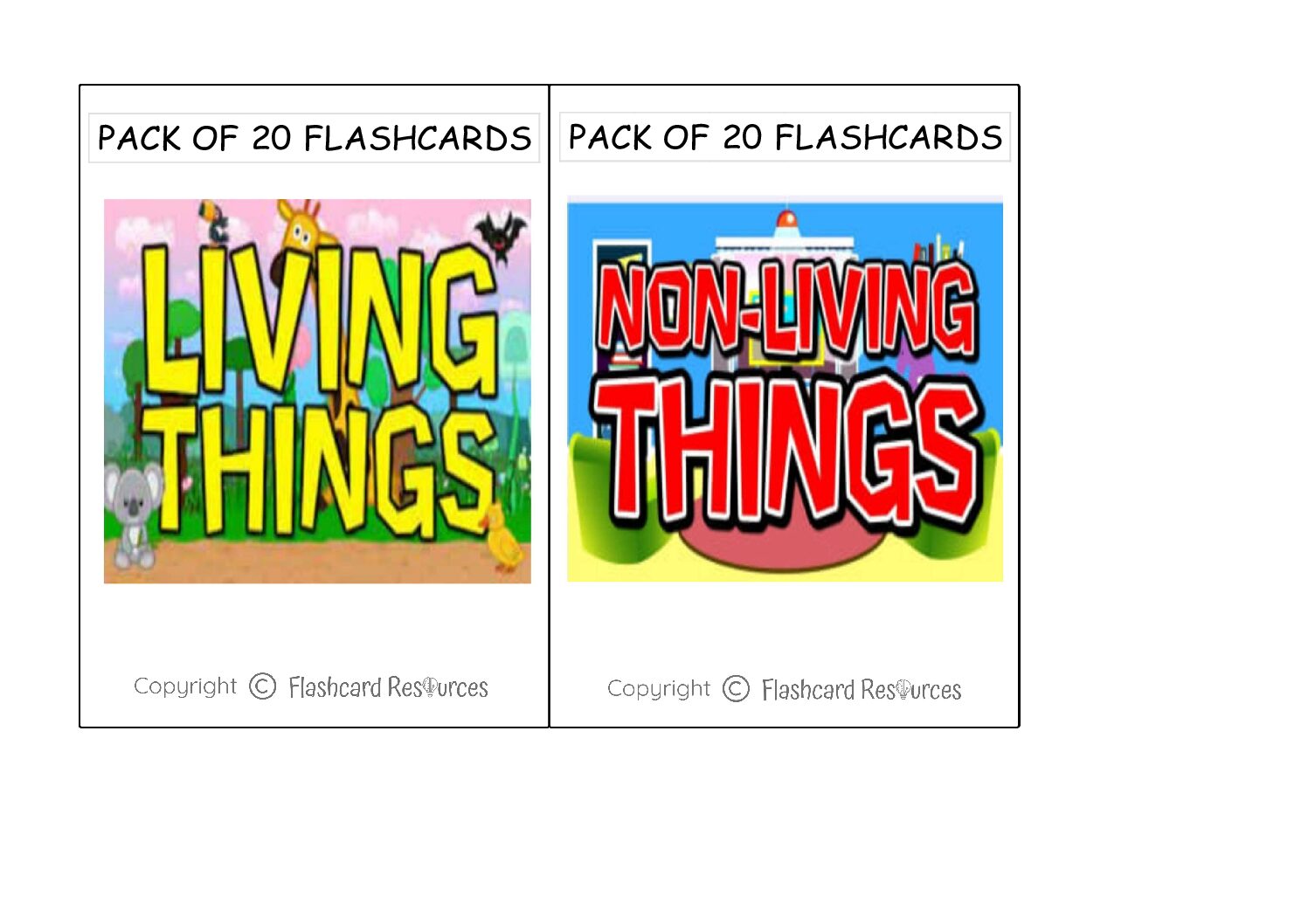 Living and Non Living Things - Flashcards