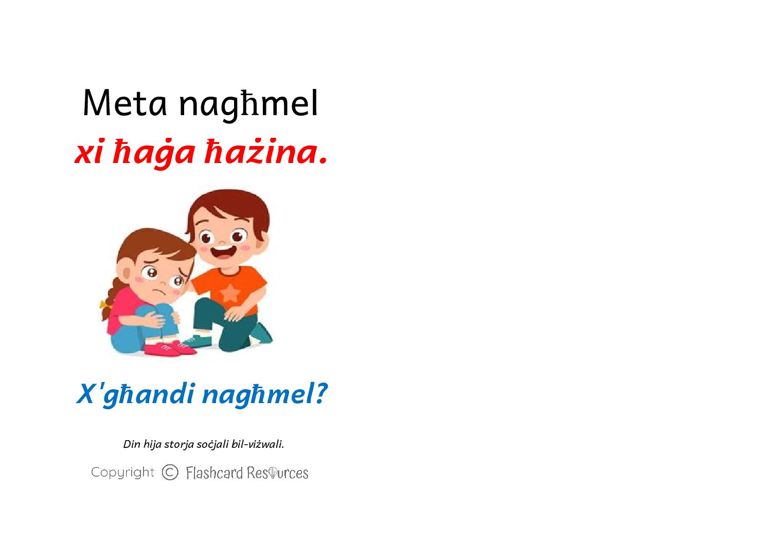 Stejjer Soċjali - Tfal Żgħar- Meta Nagħmel xi Ħaġa Ħażina