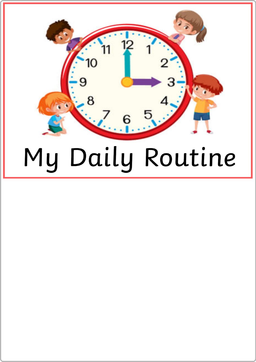 My Daily Routine - Flashcards