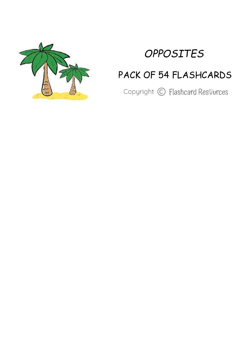 Opposites - Flashcards