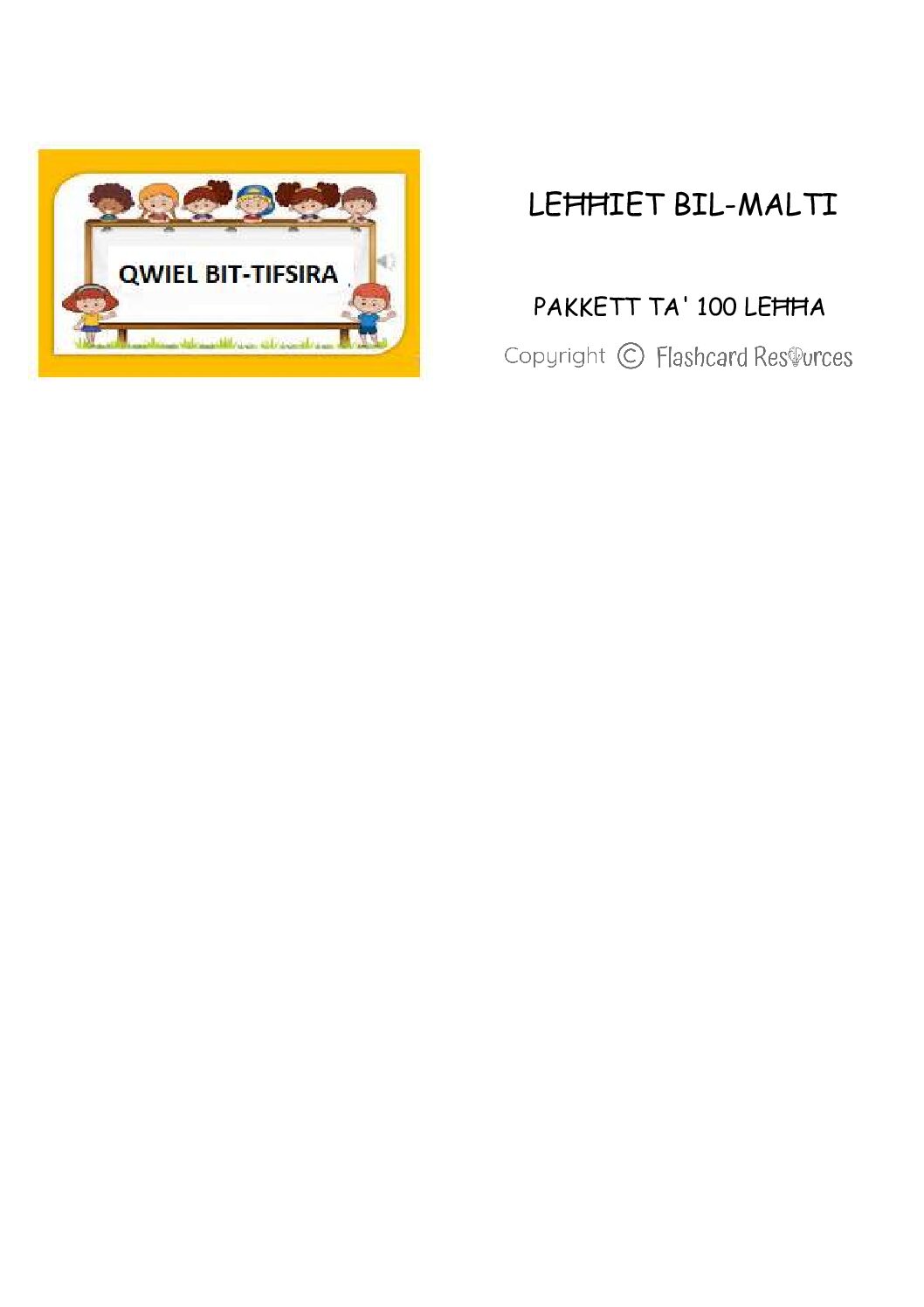 Malti - Qwiel - Leħħiet