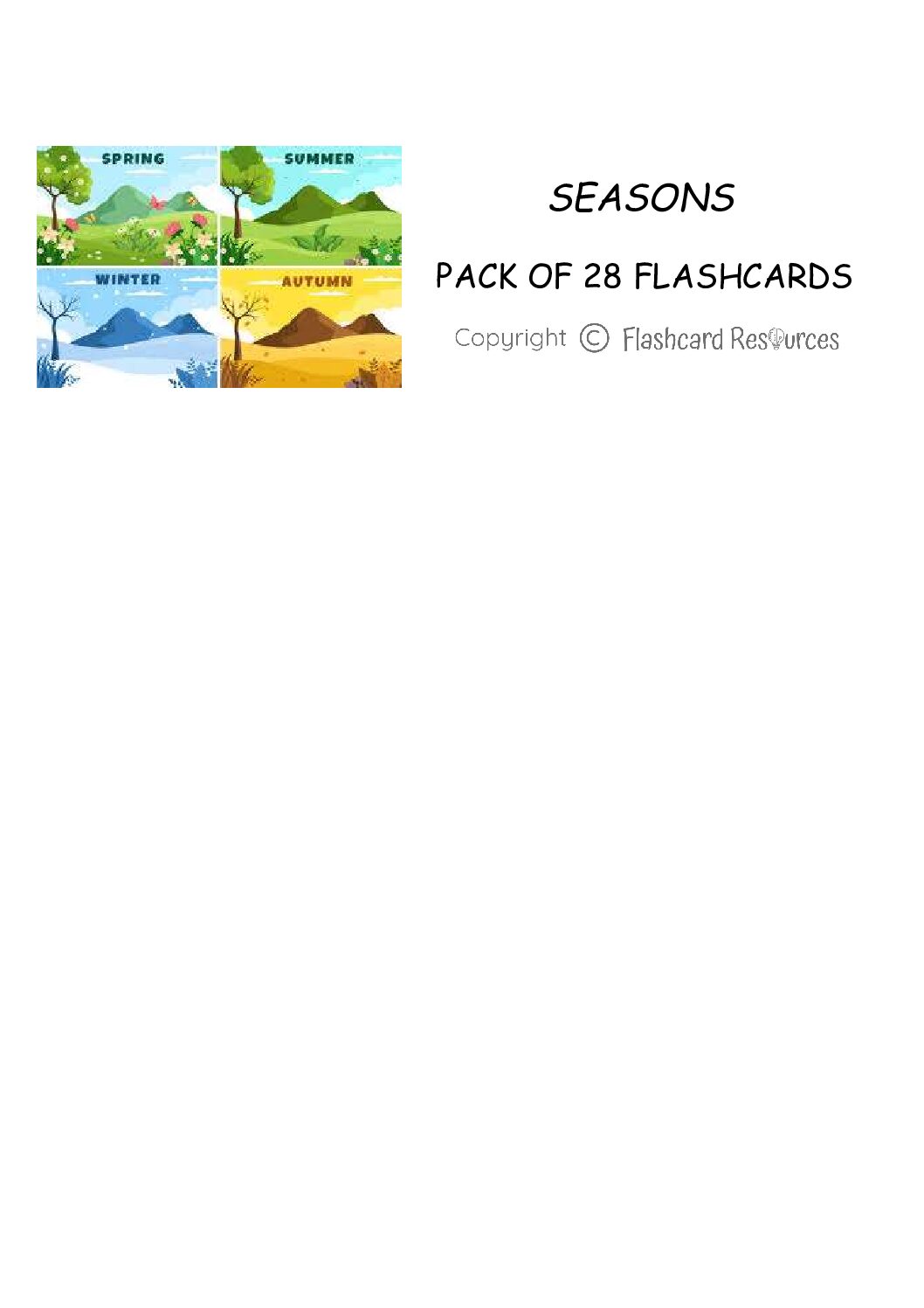 Seasons - Flashcards