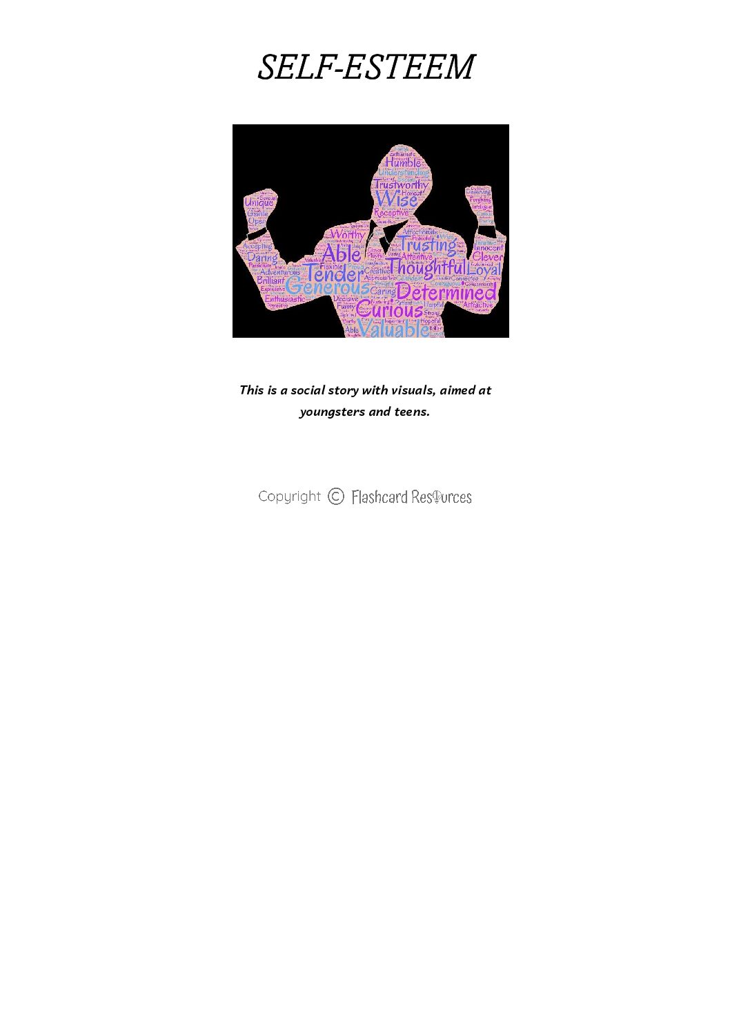 Social Stories - Youngsters and Pre-Teens -Self Esteem