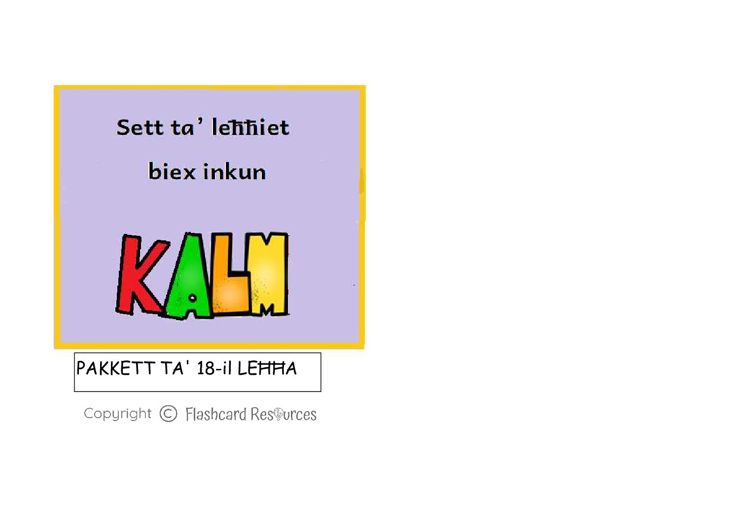 Sett ta' Leħħiet biex inkun Kalm - Leħħiet