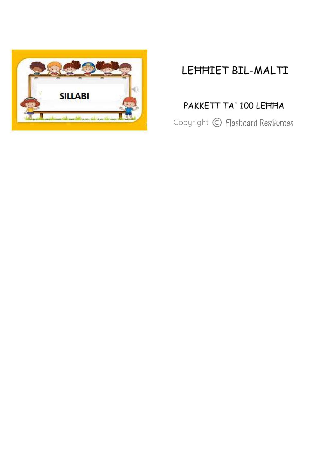 Malti - Sillabi - Leħħiet