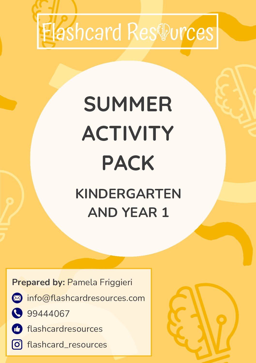 Summer Activity Pack - Kindergarten/Year 1