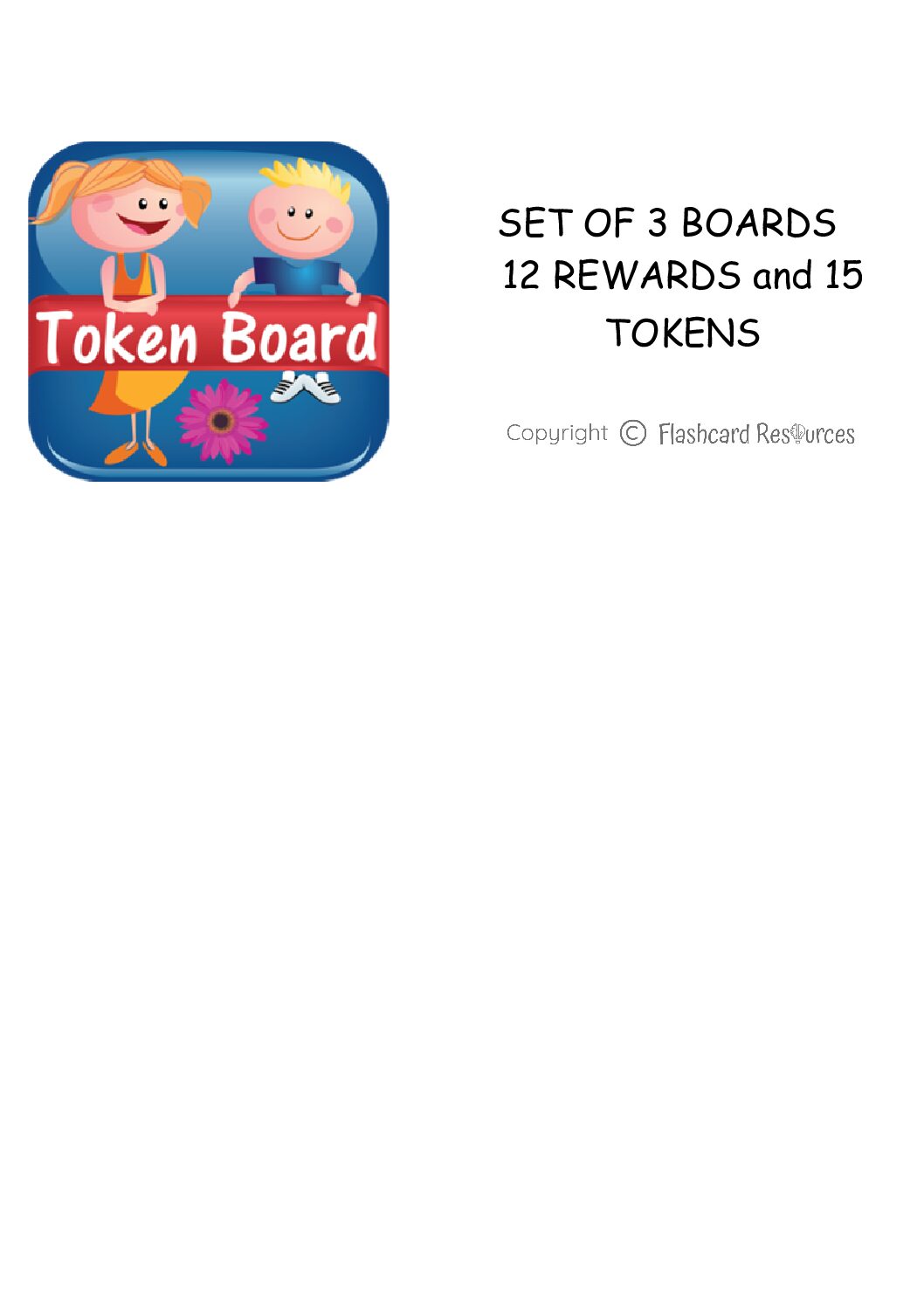 Token Boards for Boys - Flashcards