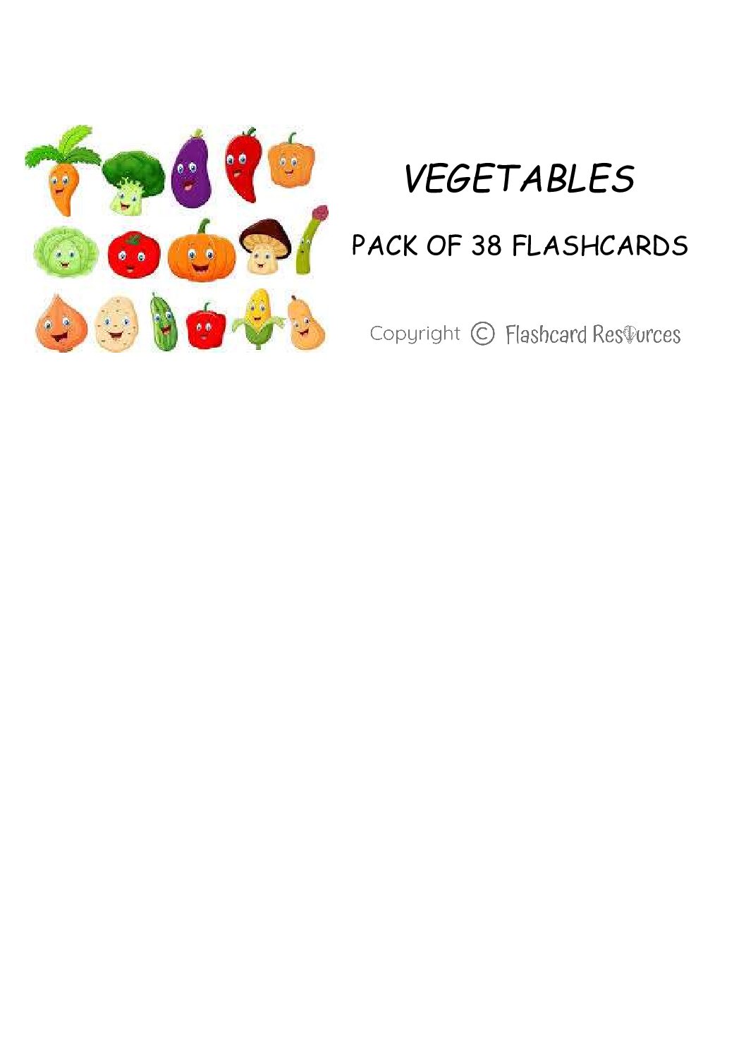 Vegetables - Flashcards