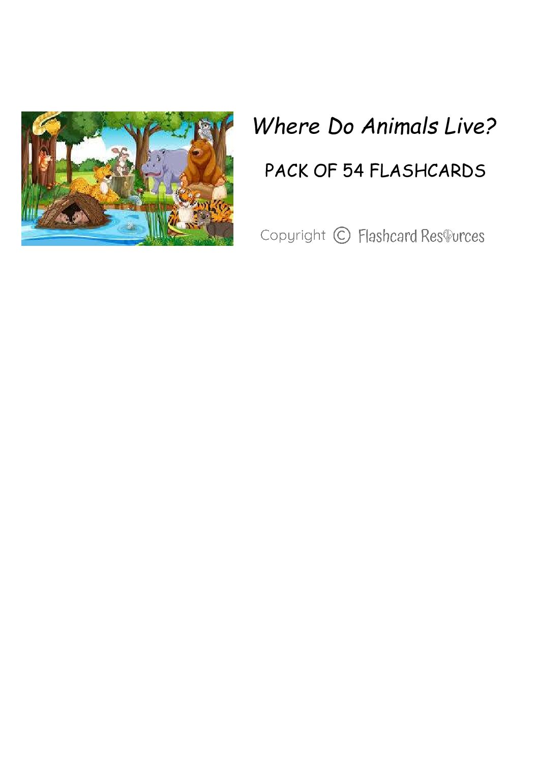 Animal Habitats - Flashcards
