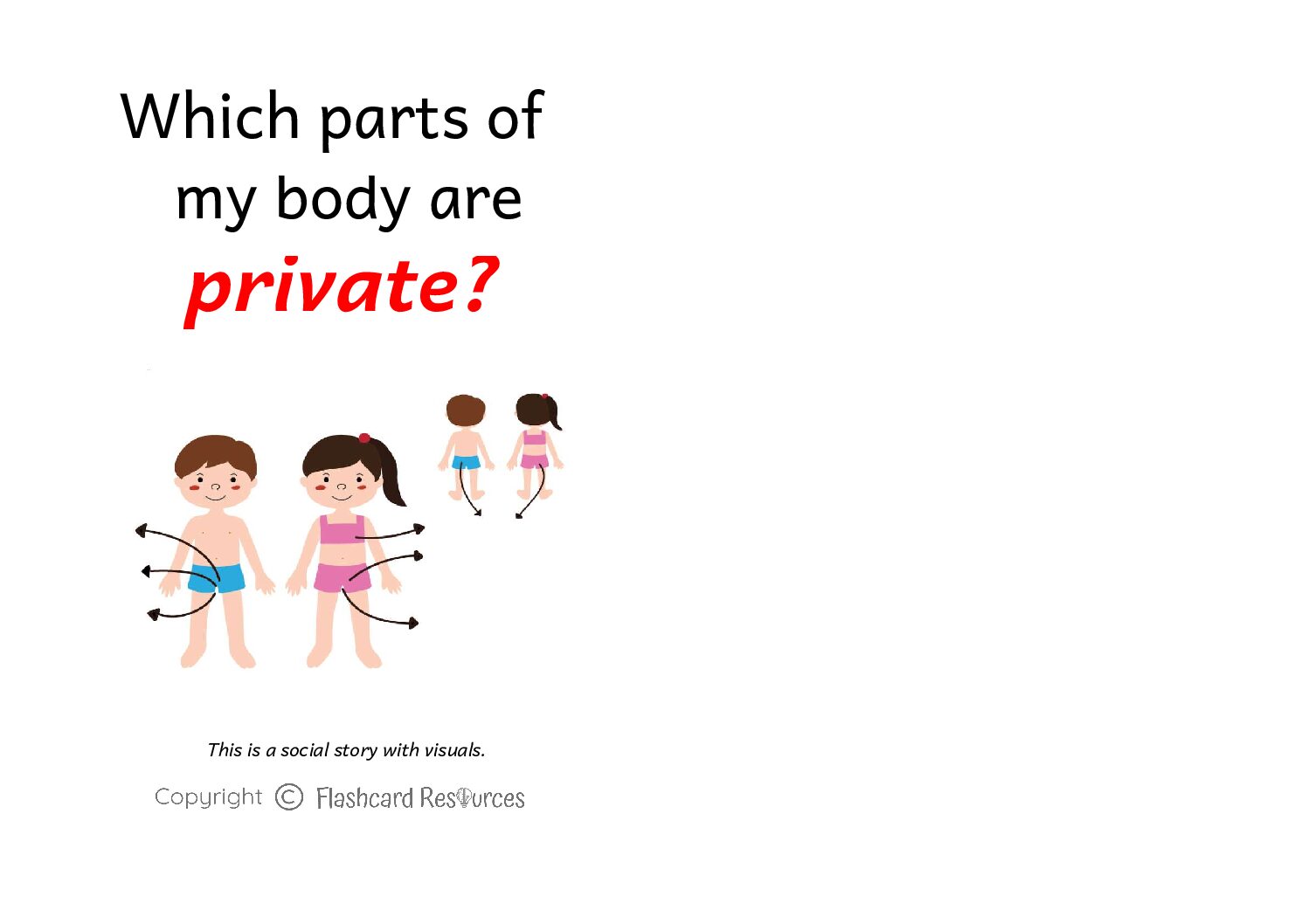 Social Stories - Toddlers - When Parts of My Body are Private?