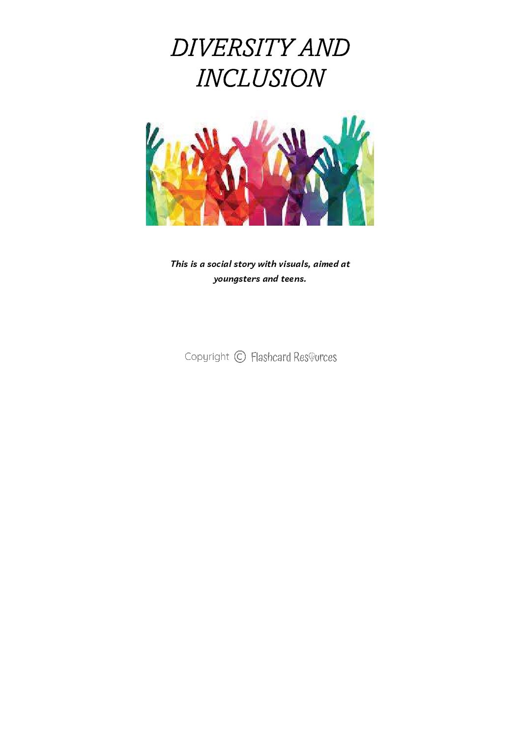 Social Stories - Youngsters and Pre-Teens - Diversity and Inclusion