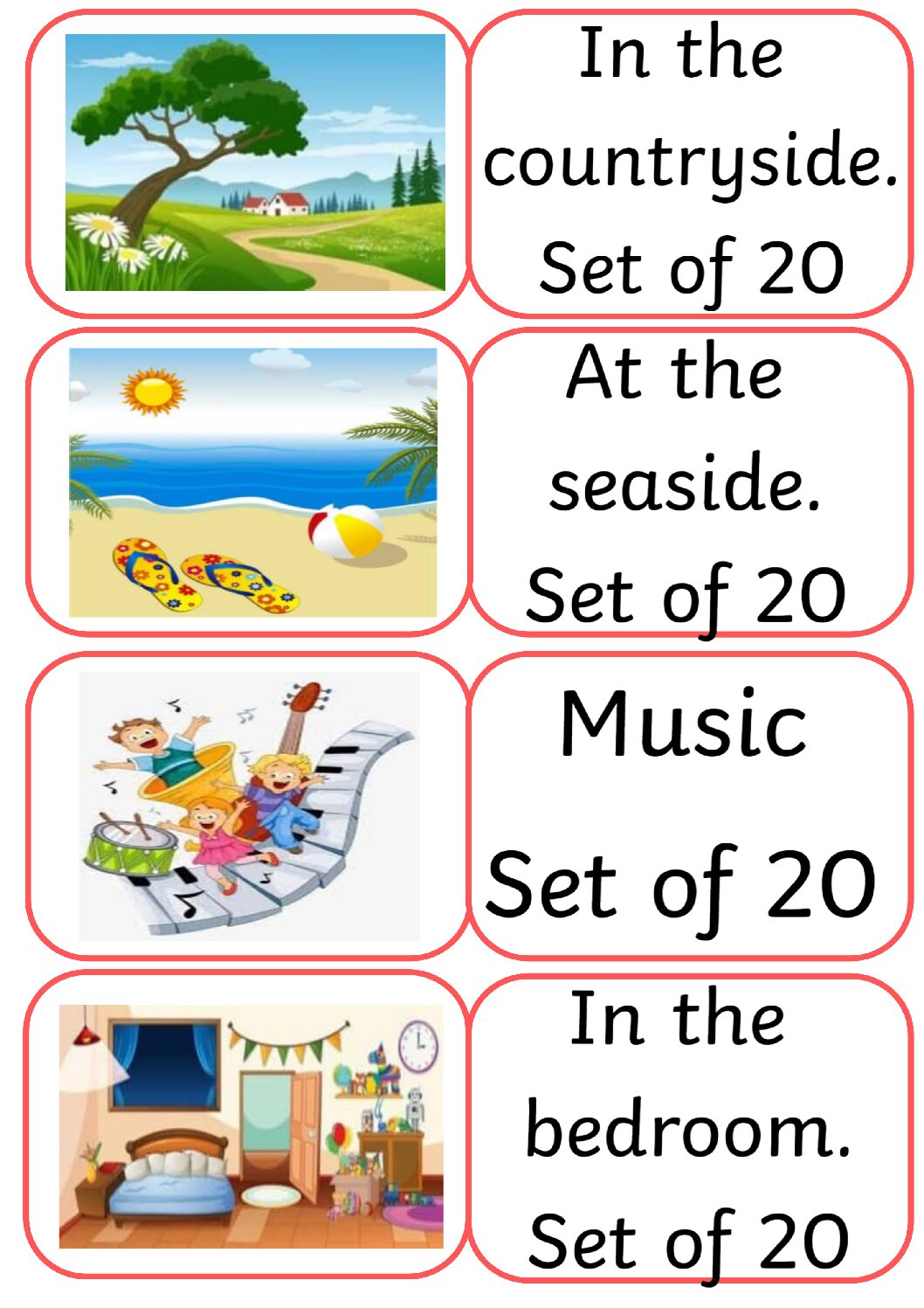 My First Words with Pictures - Flashcards