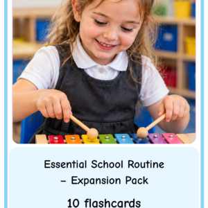 Essential School Routine Expansion Pack (girl)- Flashcards