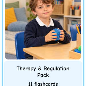 Therapy and Regulation Pack (boy)- Flashcards